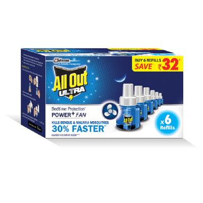 All Out Ultra Liquid Vaporizer 6X60 Nights (Refill)