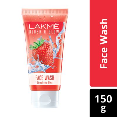 Lakme Blush & Glow Strawberry Freshness Gel Face Wash With Strawberry Extracts 150 Gm