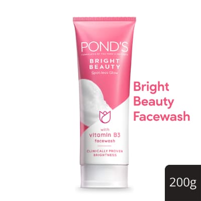 Ponds Bright Beauty Spot-Less Fairness & Germ Removal Facewash 200 Gm
