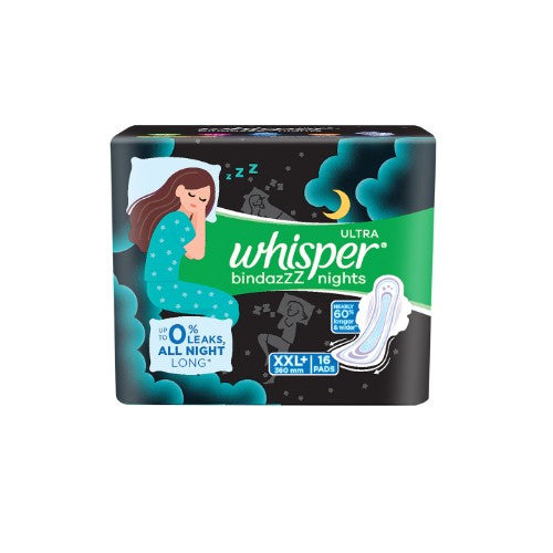 Whisper Ultra Nights Xxl Sanpad Pack Of 16
