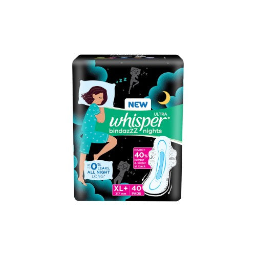 Whisper Ultra Night Xl Plus San Pad Pack Of 40