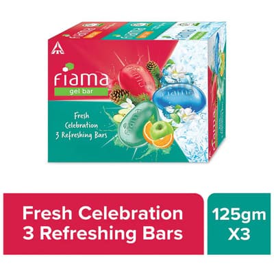 Fiama Bathing Bar Fresh Gel Celebtrn 3X125 Gm