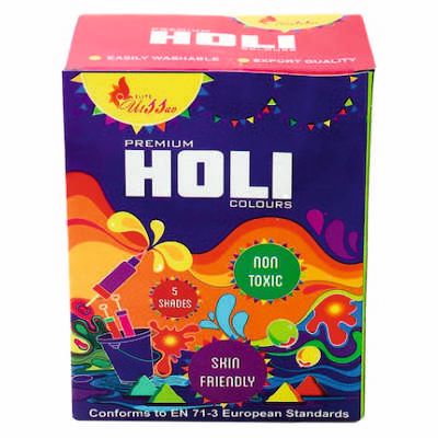 Uttsav Non Toxic Gulal 50 Gm Set Of 5