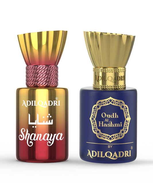 Adil Qadri 2 Pcs Attar Set Shanaya And Oudh Al Hashmi 5.5 Ml Each