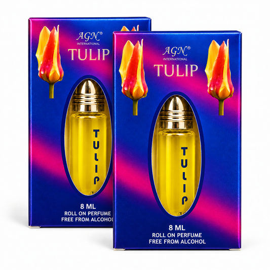 AGN Tulip Purple Alcohol-Free Roll-On Attar Combo Pack 2 x 8ml