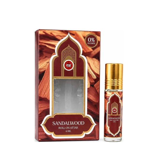 OSR Sandalwood Alcohol-Free Roll-On Attar - 6 ml