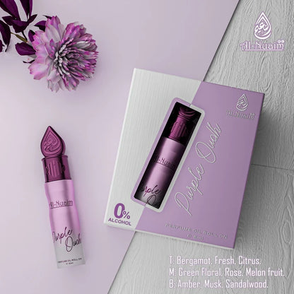 Al Nuaim Purple Oudh 6ml Attar – Long-Lasting Concentrated Perfume Oil