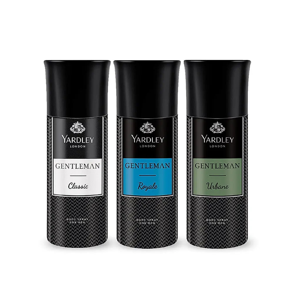 YARDLEY GENTLEMAN URBANE DEO 150ML & GENTLEMAN ROYALE DEO 150ML & GENTLEMAN CLASSIC DEO 150ML