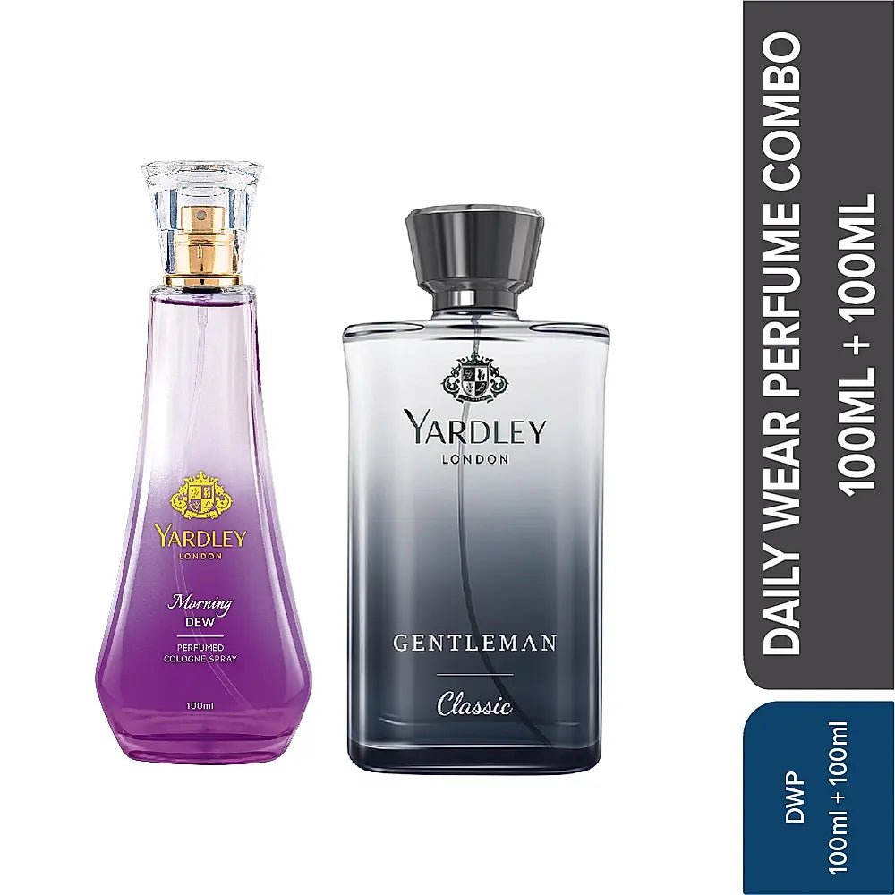 YARDLEY MORNING DEW DAILY WEAR PERFUME 100ML & GENTLEMAN CLASSIC DAILY WEAR PERFUME 100ML