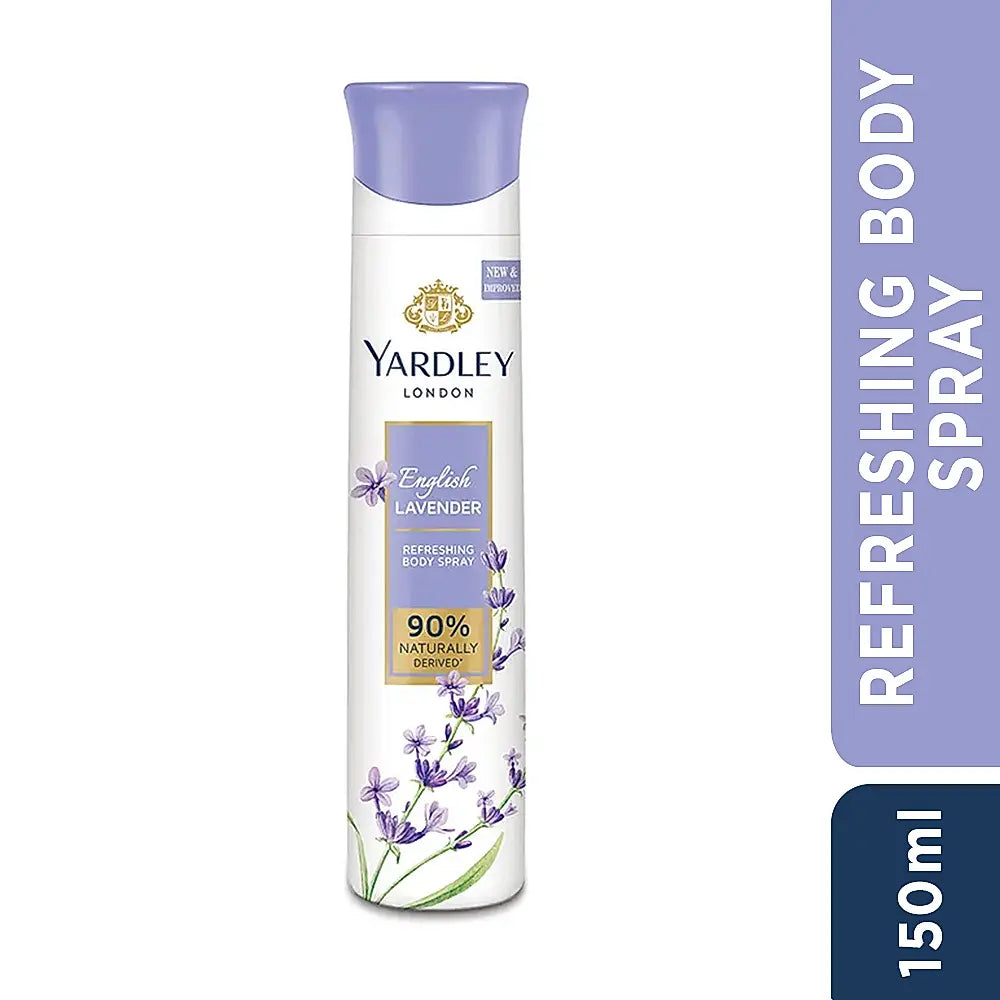 YARDLEY MORNING DEW 150 ML DEO, ENGLISH ROSE 150 ML DEO & ENGLISH LAVENDER 150 ML DEO