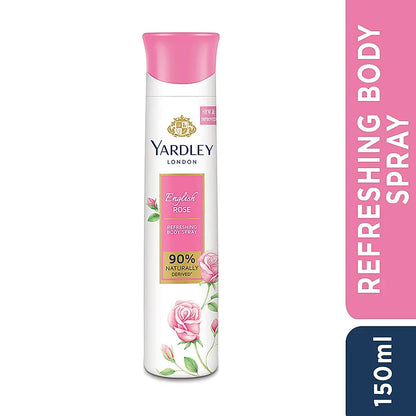 YARDLEY MORNING DEW 150 ML DEO, ENGLISH ROSE 150 ML DEO & ENGLISH LAVENDER 150 ML DEO