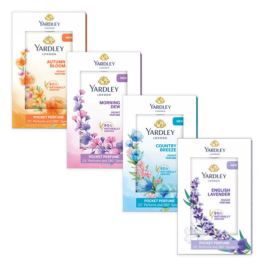 YARDLEY COMPACT PERFUME- ASSORTED PACK OF 4