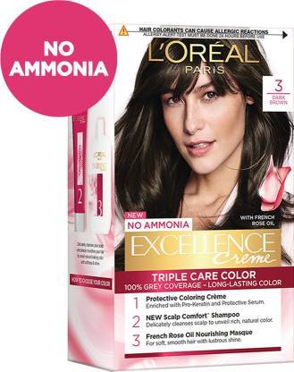 L'Oreal Excellence Creme 3 Dark Brown Hair Colour: 72 ml
