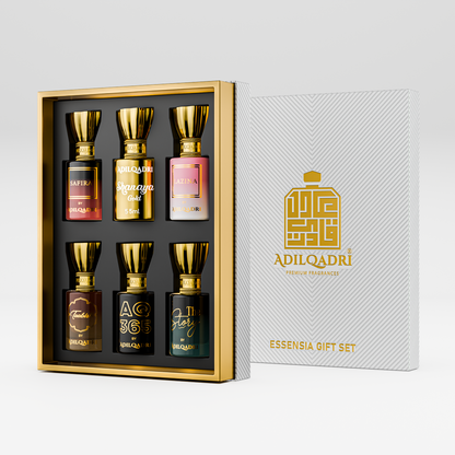 Adil Qadri Essensia Luxury Attar Perfume Gift Set (6 x 5.5Ml)