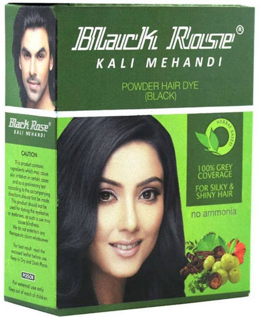 Black Rose Kali Mehandi Hair Dye (Black) (Pack Of 5 )