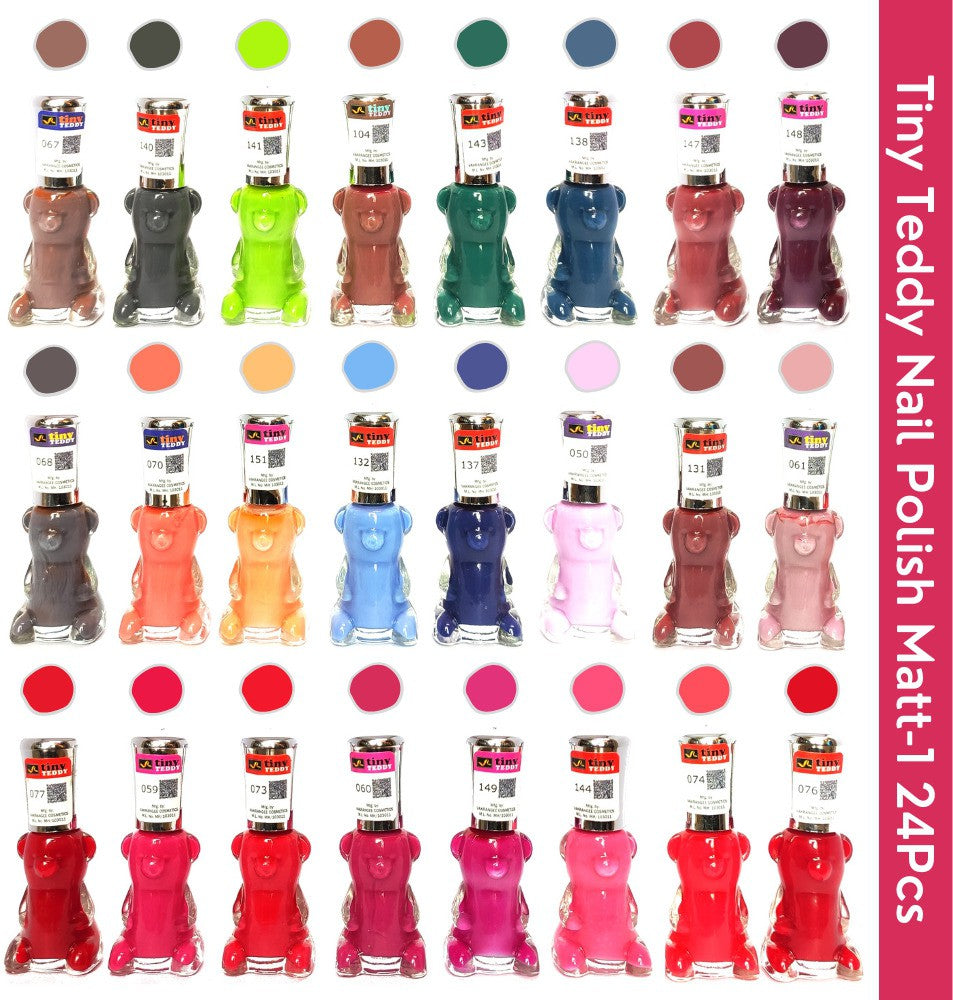 Shop Tiny Teddy Matt- 1 Nail Polish (Pack of 24, 6ML Each)