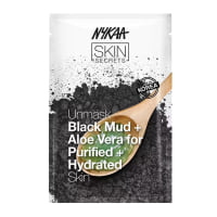 Nykaa Skin Secrets Black Mud + Aloe Vera Sheet Mask : 20 ml