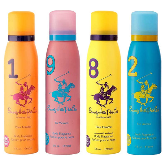 BHPC Sport 1982 Pack Of 4 Lasting Deodorants For Women 150ML Each