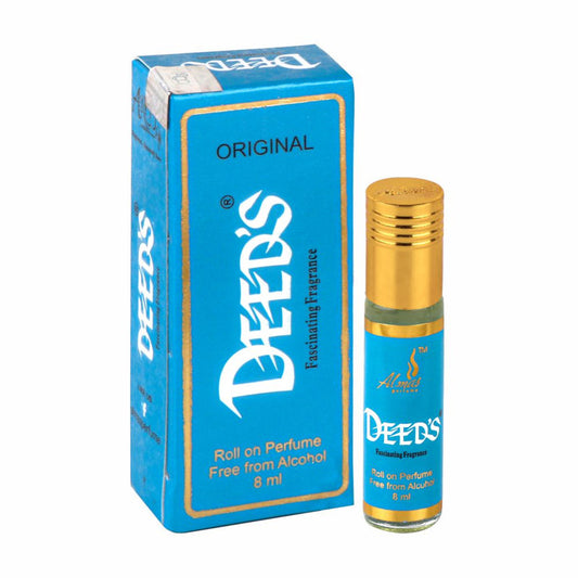 Shop Almas Attar  DEEDS BLUE | Economy Ittar | Alcohol Free Perfume Oil 8ML