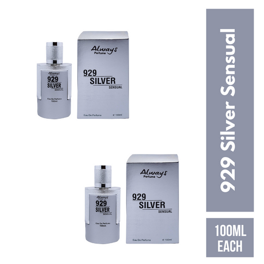 Always 929 Silver Sensual Perfume 100ML Each (Pack of 2)