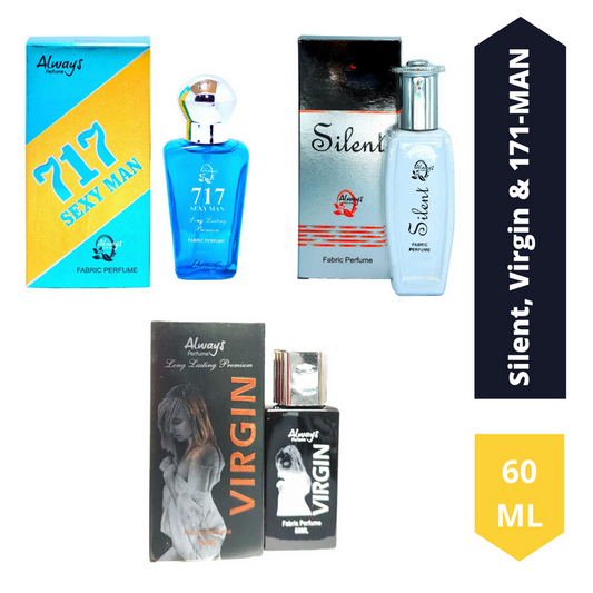 Shop Always Silent, Virgin and 171-MAN Perfume 60ML Each (Pack of 3)