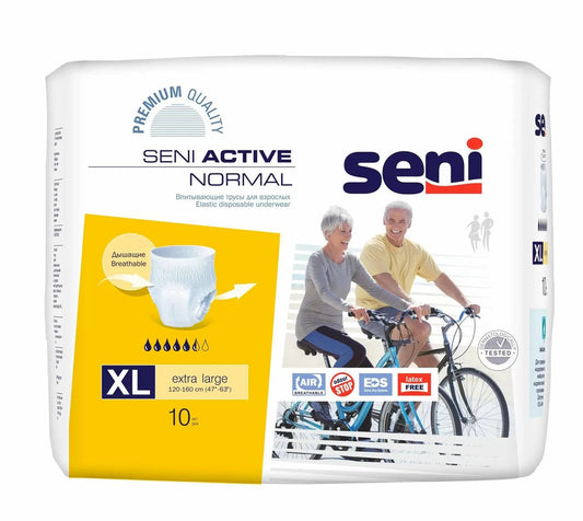 Seni Active Normal Adult Pull Ups - 10 Pieces (Extra Large)