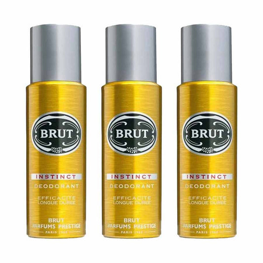 Shop Brut Instinct Pack Of 3 Deodorants For Men