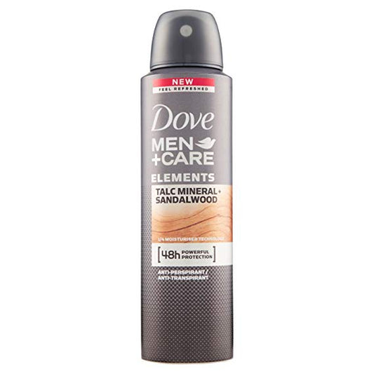 Shop Men+Care Elements Talc Mineral + Sandalwood Antiperspirant Spray 150ML
