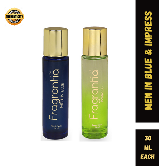 Fragrantia Gift Set No 3 ( Men in Blue and Impress ) 30ml each.