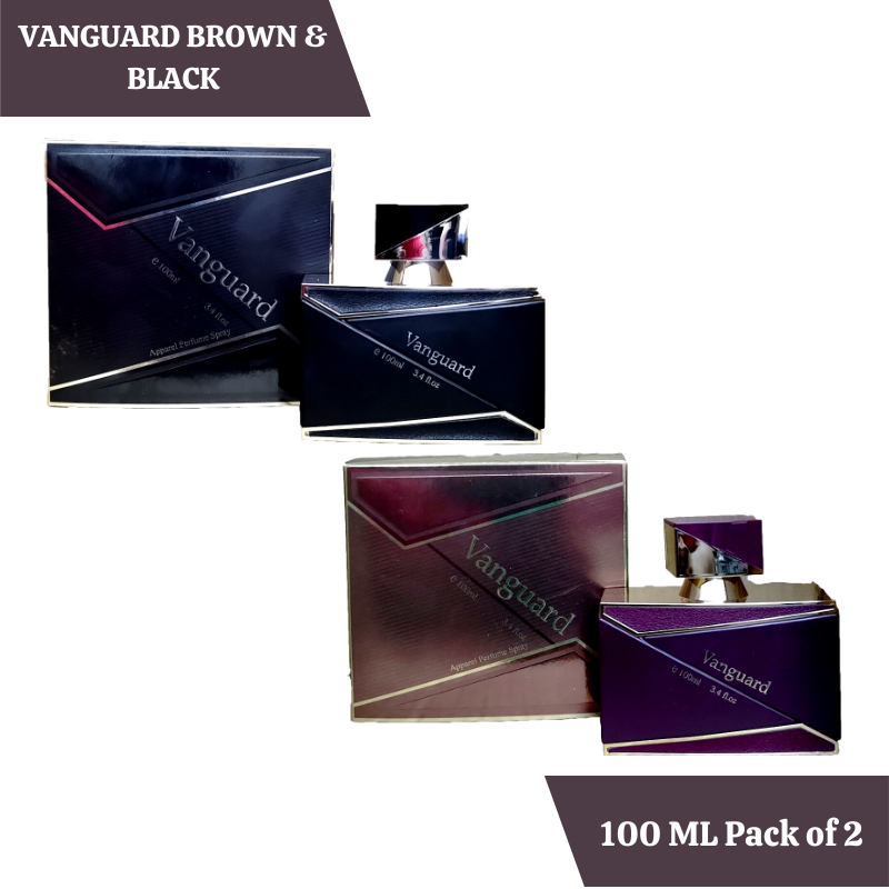 Shop HP Vanguard Black & Brown Perfume 100ml Each (Pack of 2)