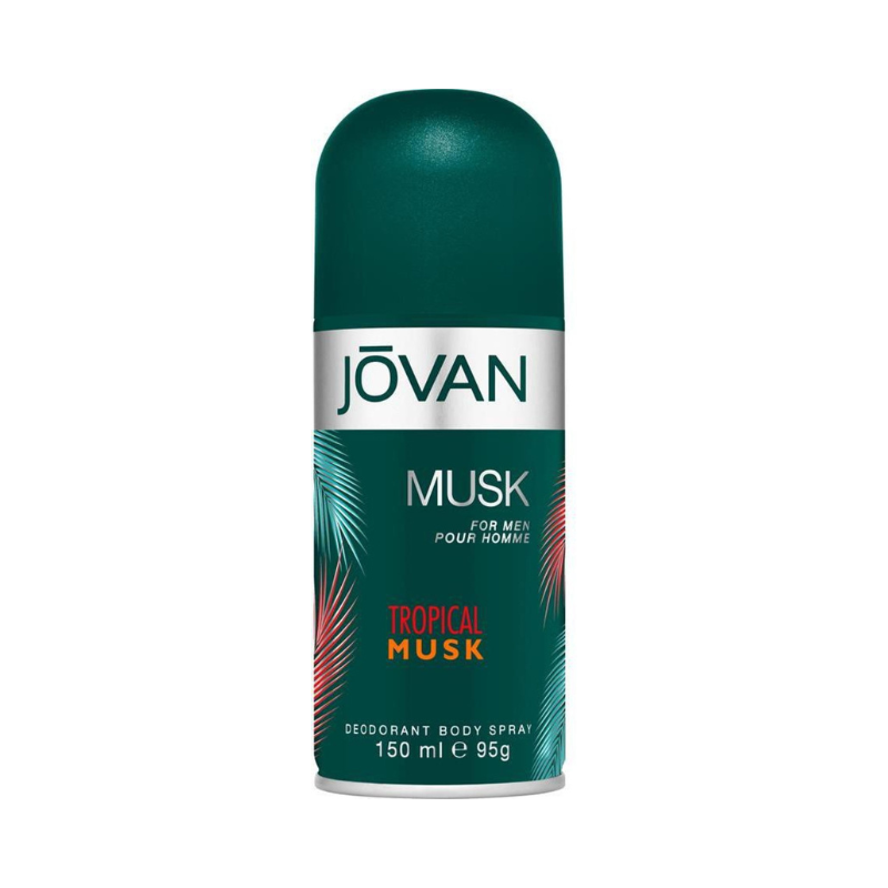 Jovan Tropical Musk Deodorant Body Spray 150ML