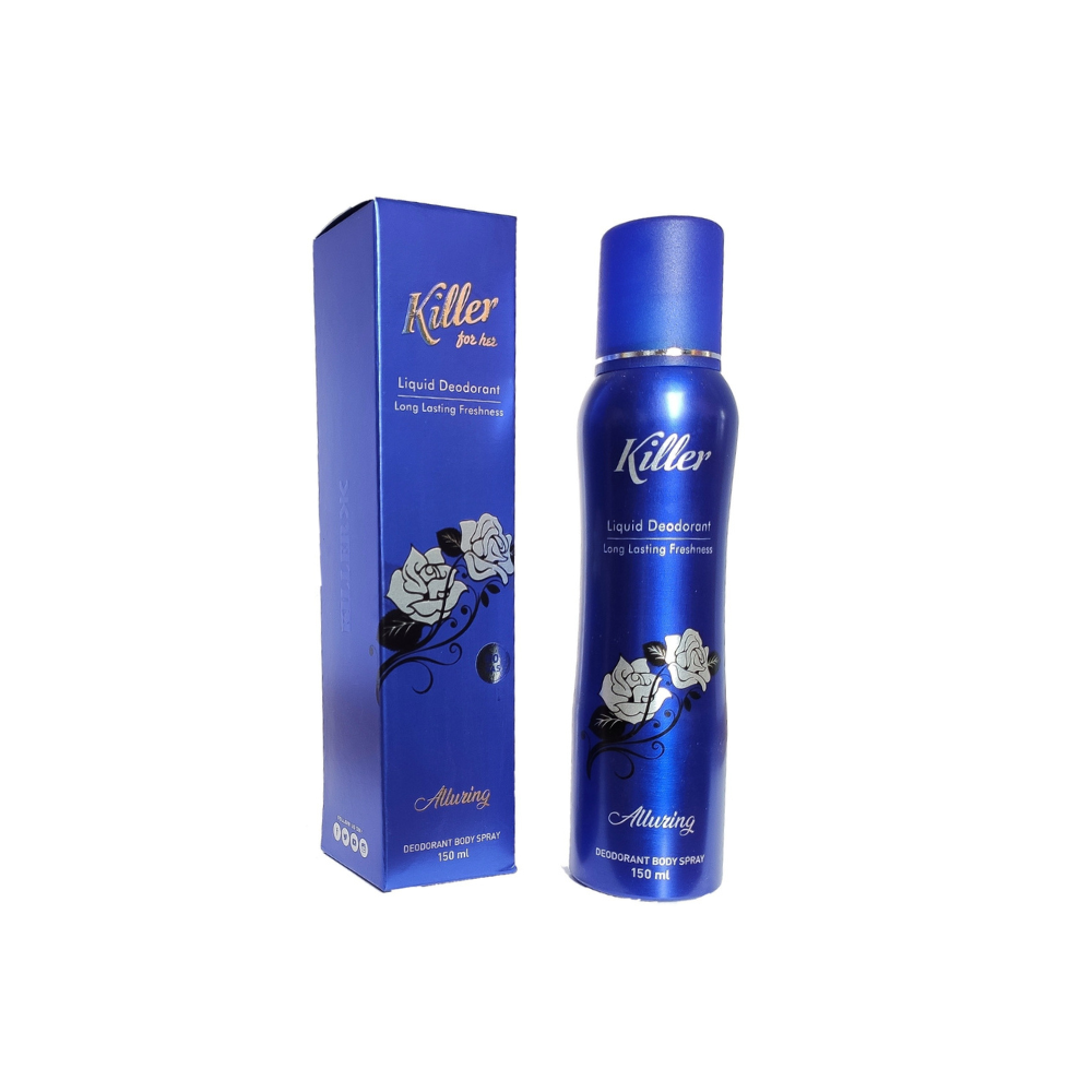 Shop Killer Alluring Liquid Deodorant Body Spray for Women 150ML