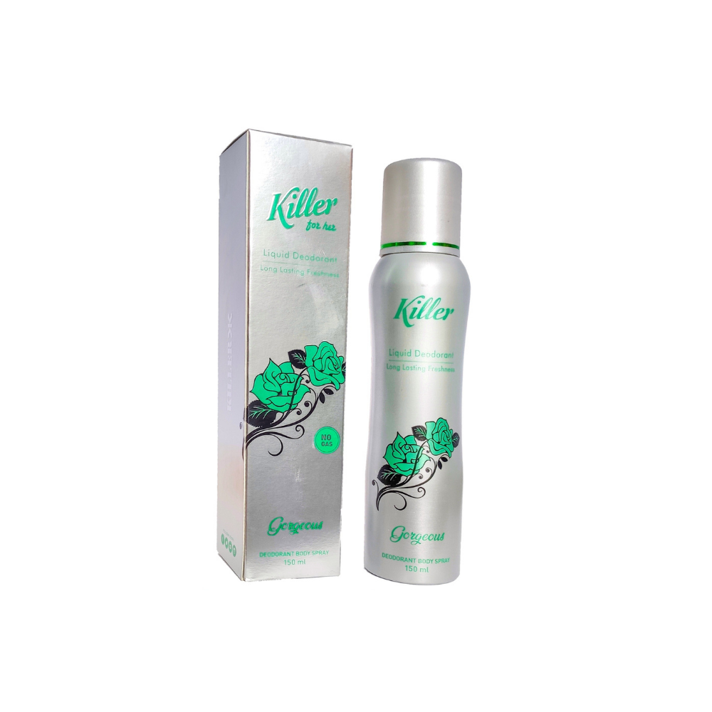 Killer Gorgeous Liquid Deodorant Body Spray for Women 150ML