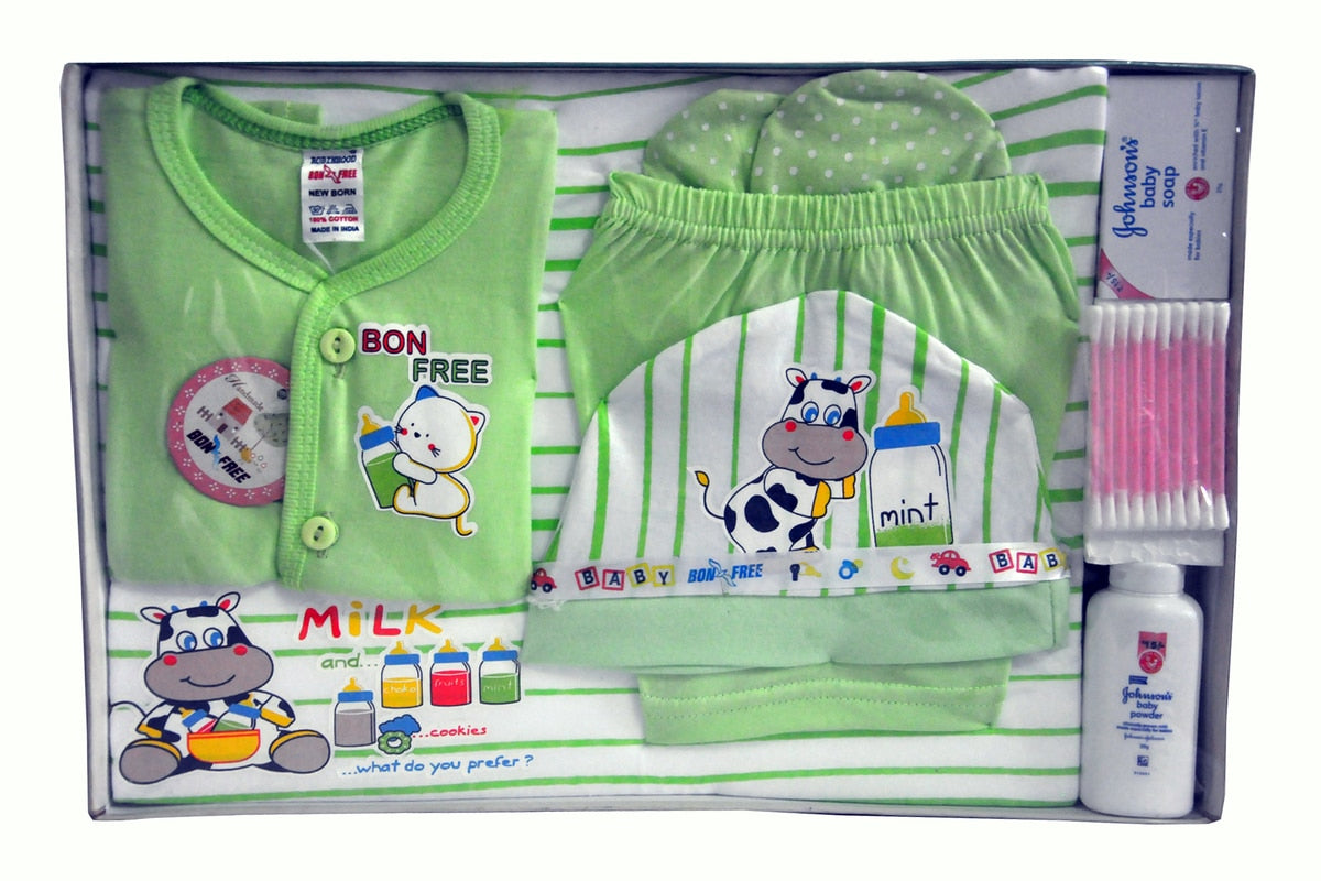Shop Marvel 100% Cotton New Born Gift Set of 8 Pcs 0-3 Months