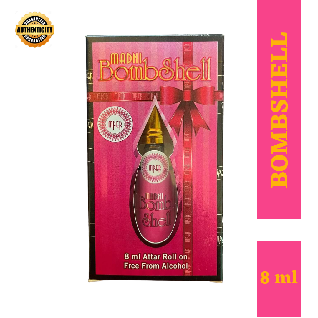 Madni Perfumes Bomb Shell Economic Series Concentrated Attar / Ittar 8ml