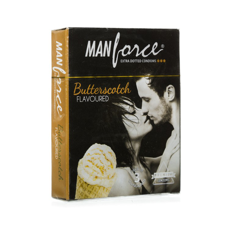 Shop TOTOS Extra Dotted Butterscotch Flavoured Condom 3s