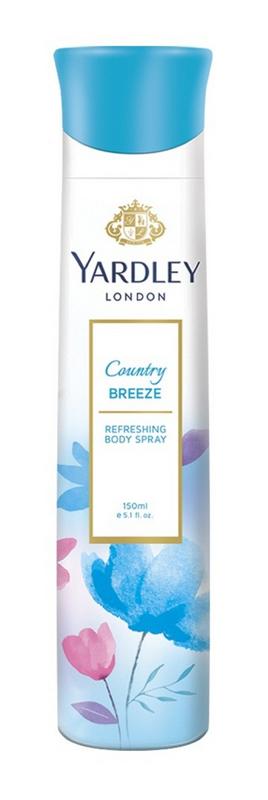 Shop Yardley London Country Breeze Body Spray 150ML For Women