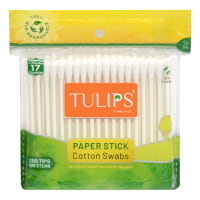 Tulips Cotton Buds - Zipper Bag : 100 Sticks