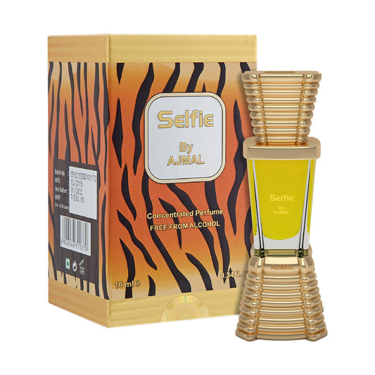 Ajmal Selfie Concentrated Woody Perfume Free From Alcohol For Male (10 ml)