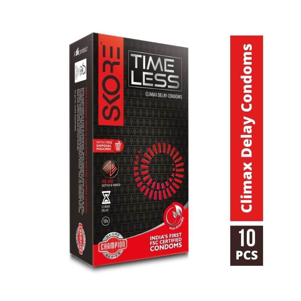 Shop Skore Time Less Climax Delay Condoms 10s