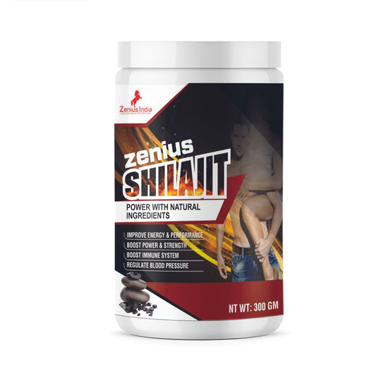 Zenius Shilajit Powder| Shilajit Ayurvedic Powder, Stamina Booster Supplements (300G Powder)
