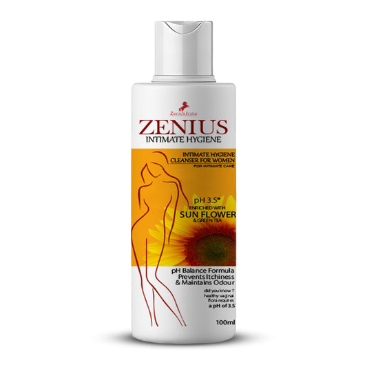 Zenius Intimate Hygiene Wash With a PH of 3.5| Balance PH & Helps Prevent Irritation (100ML)
